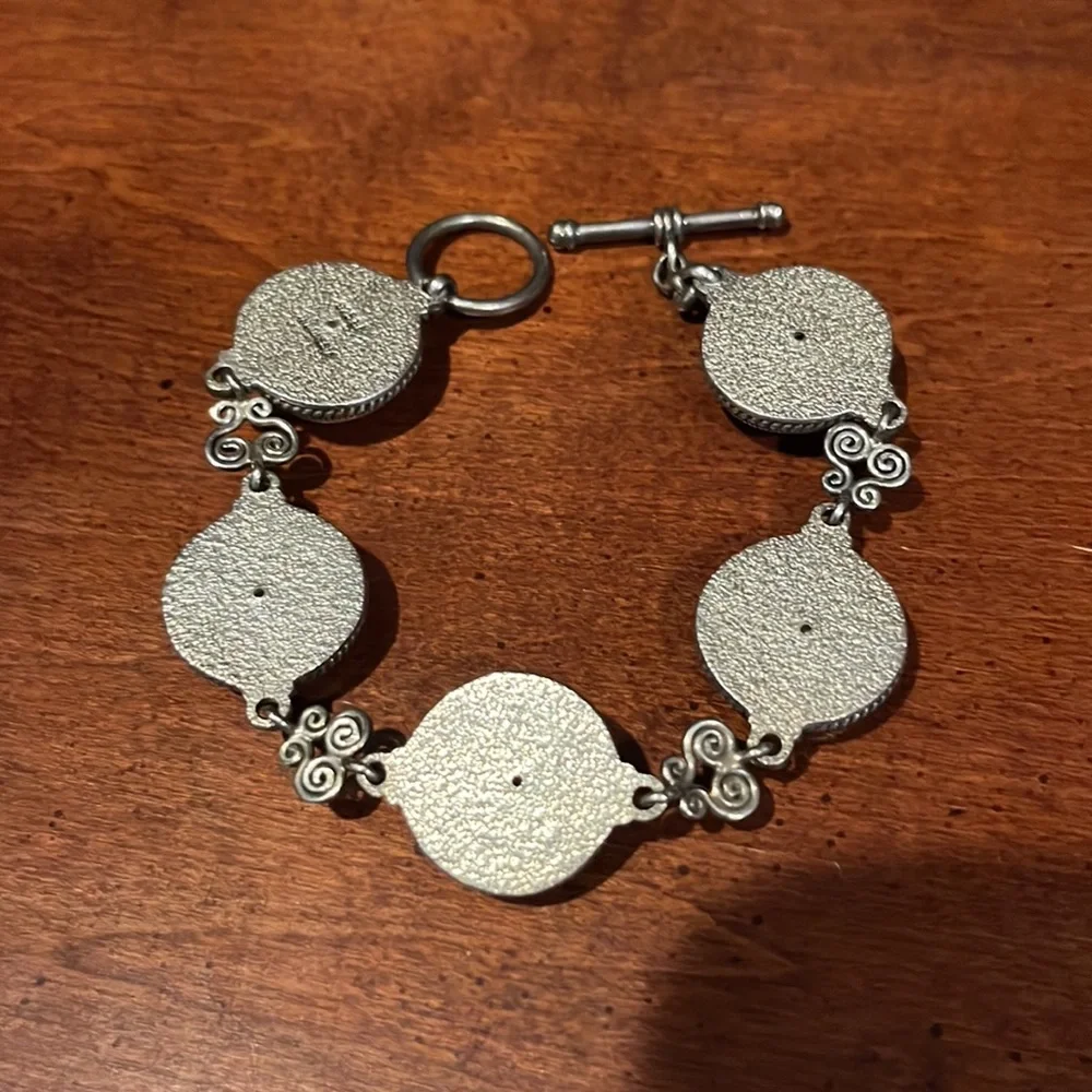 QVC Artisan Crafted Sterling Silver Carved Bone Bracelet - Picture 10 of 12